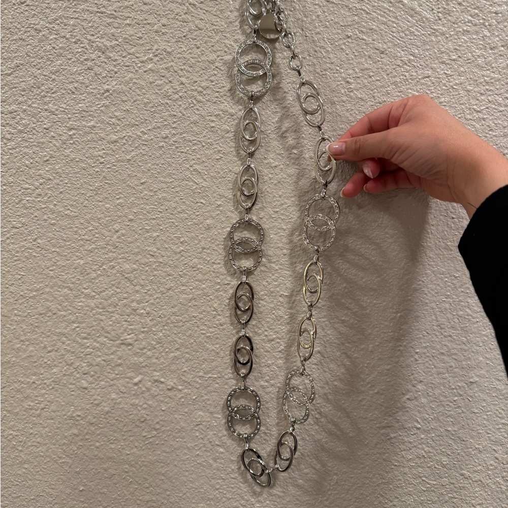 Elegant Silver Chain Link Necklace